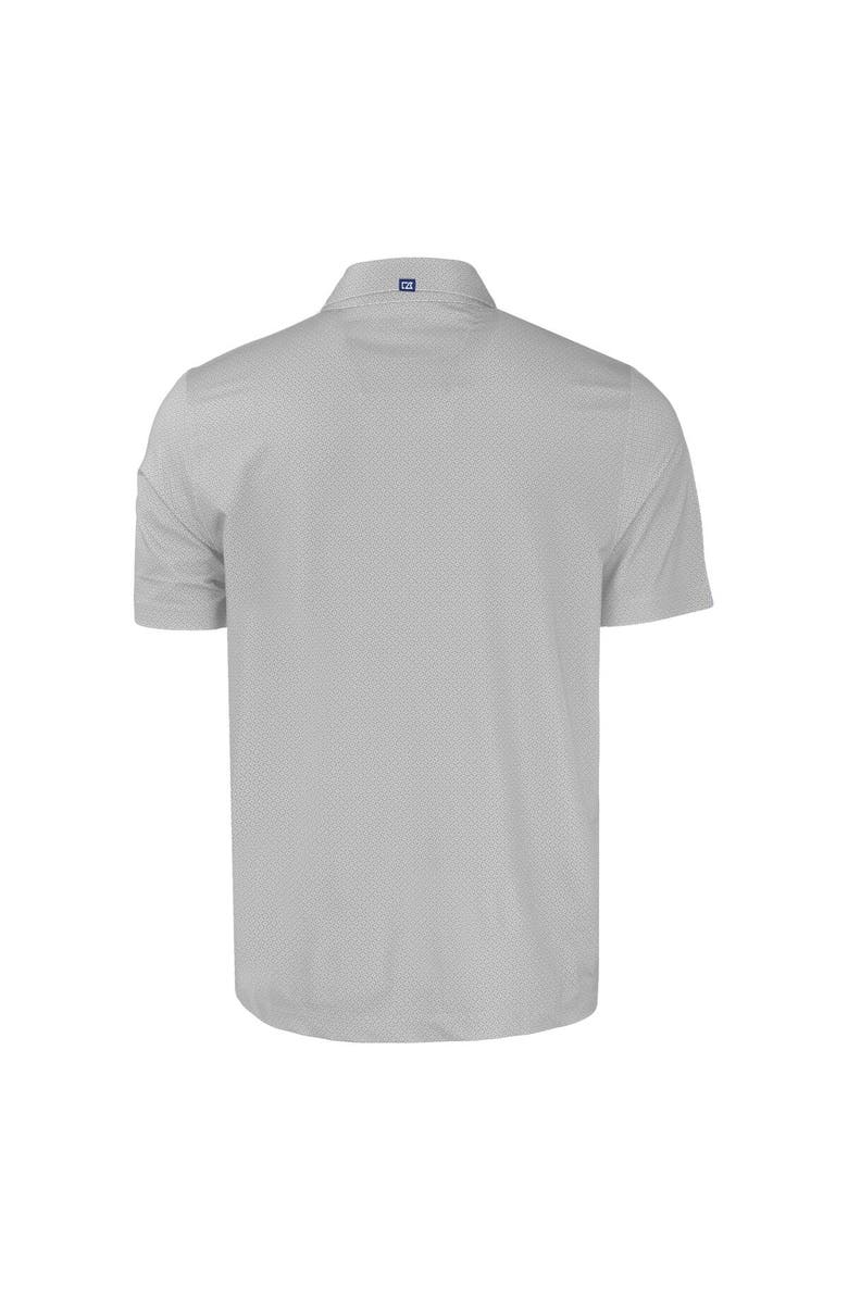 Cutter & Buck Men's Cutter & Buck Gray Washington State Cougars Pike Eco Tonal Geo Print Stretch Recycled Polo, Alternate, color, 