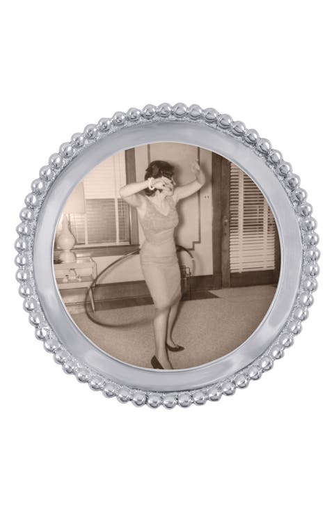 Bead Round Picture Frame