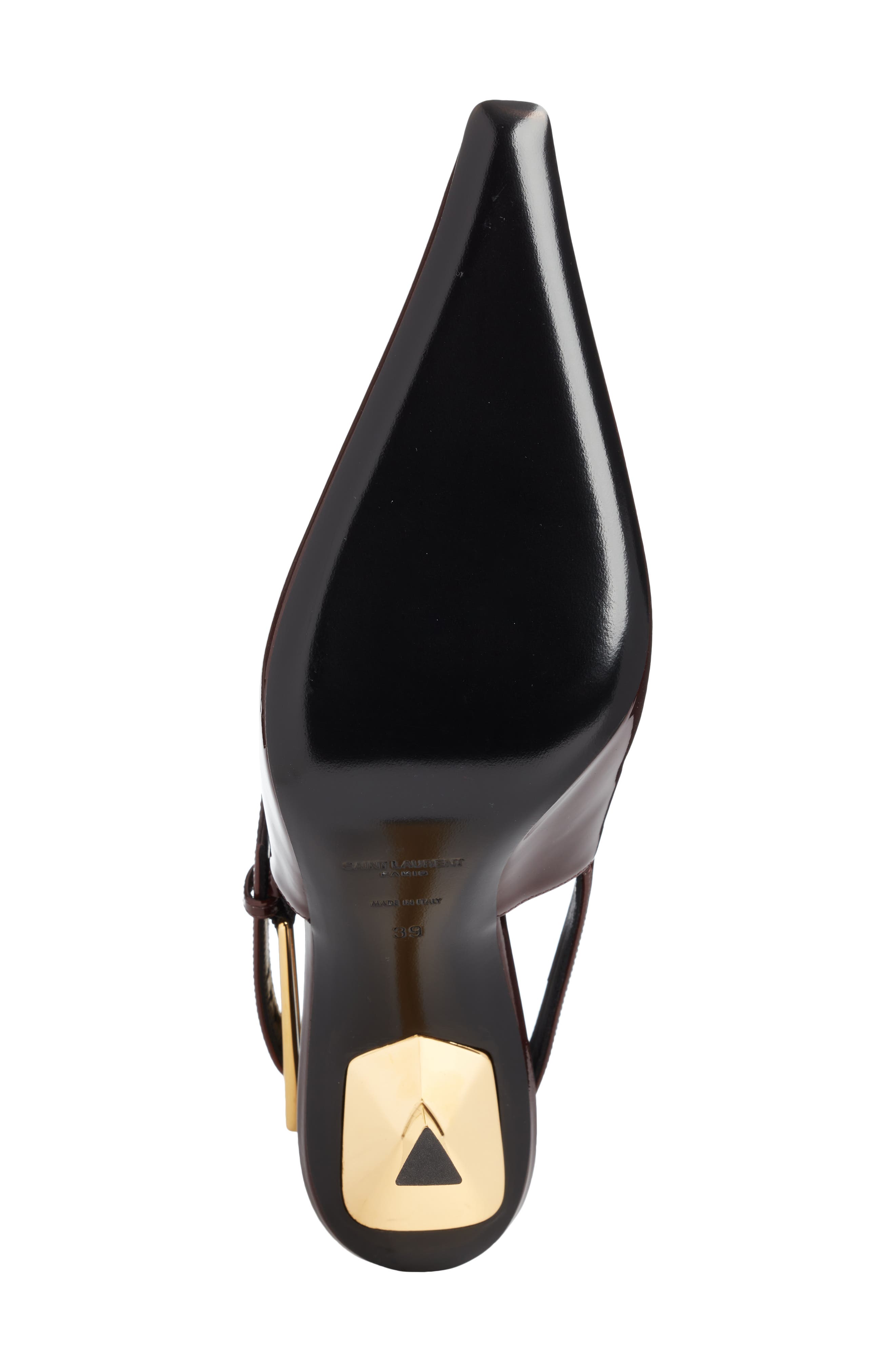 Lee Pointed Toe Slingback Pump, Alternate, color, BURGUNDY