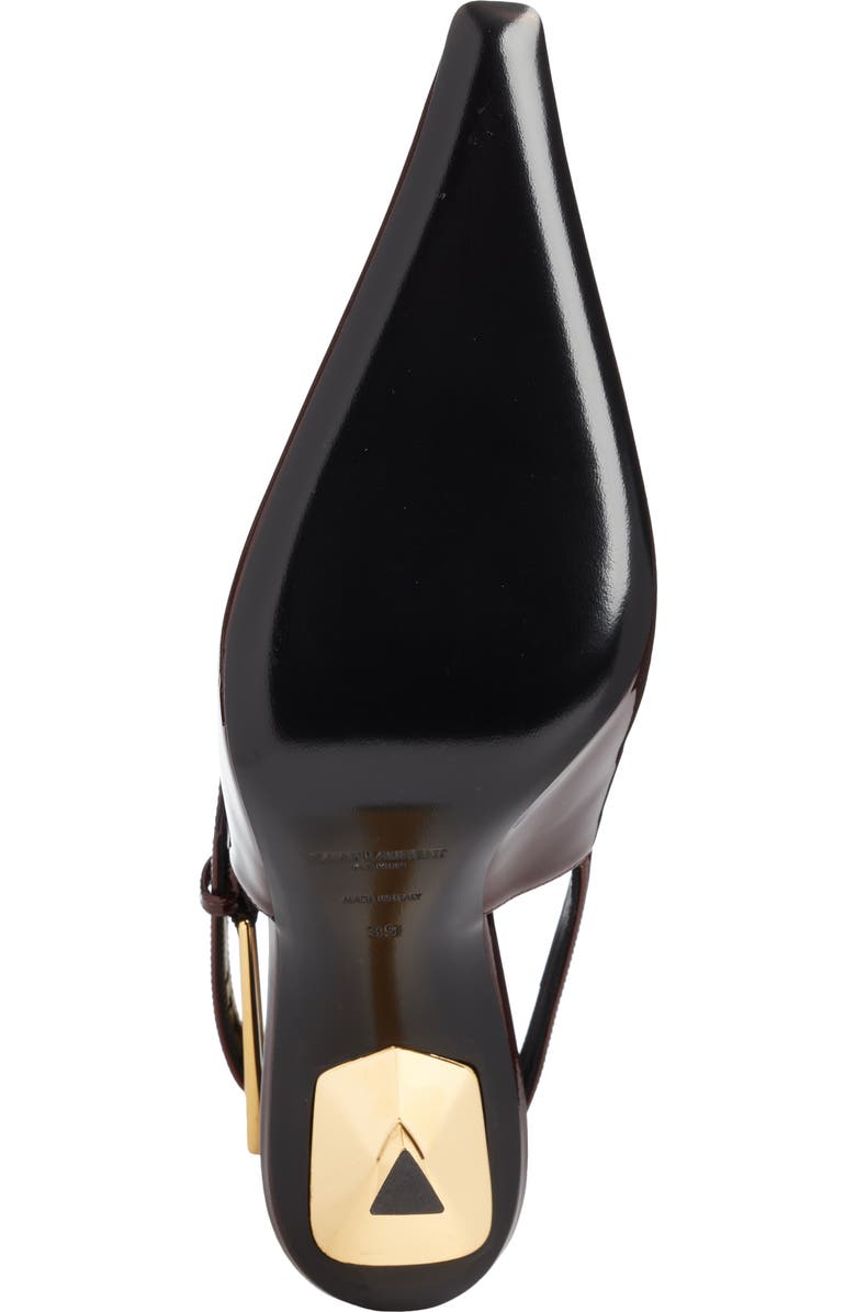 Saint Laurent Lee Pointed Toe Slingback Pump, Alternate, color,