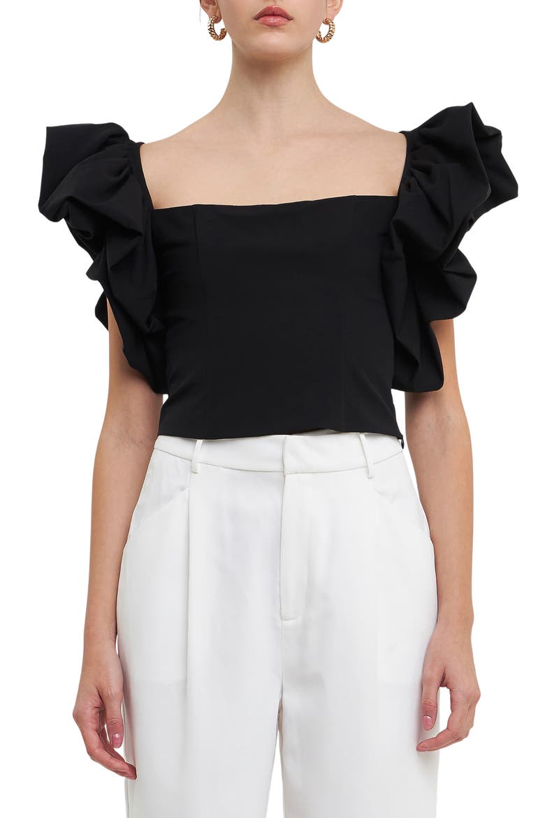 Voluminous Top, Main, color, BLACK