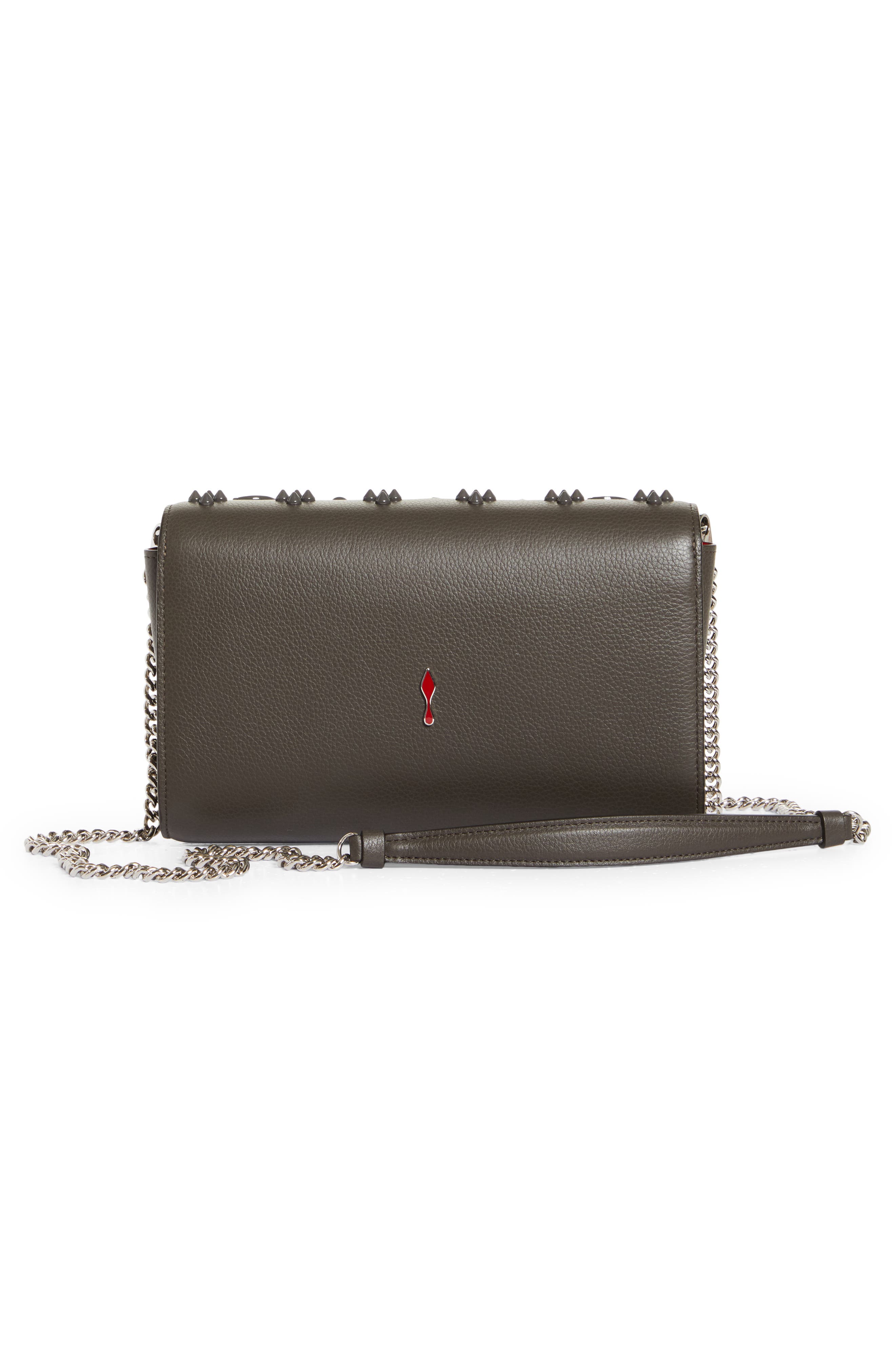 Christian Louboutin Paloma Empire Calfskin Clutch, Alternate, color, 
