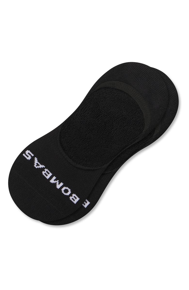 Bombas Mid Cut No-Show Socks, Alternate, color, Black