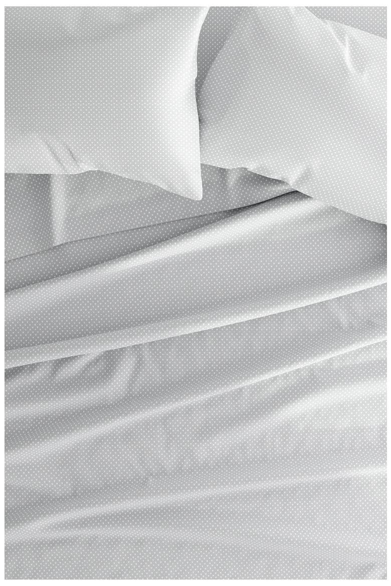 Premium Ultra Soft My Heart Pattern 4-Piece Bed Sheet Set, Alternate, color, LIGHT GRAY