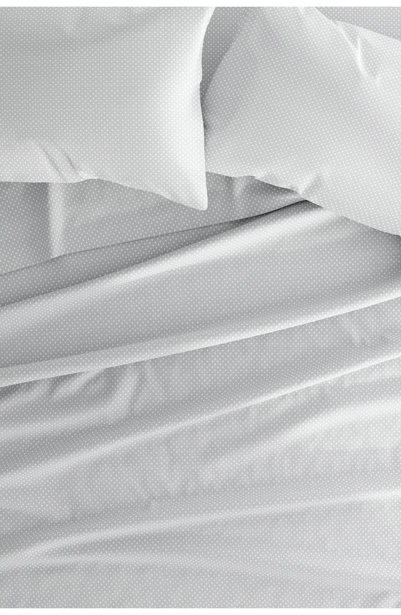 HOMESPUN Premium Ultra Soft My Heart Pattern 4-Piece Bed Sheet Set, Alternate, color, Light Gray