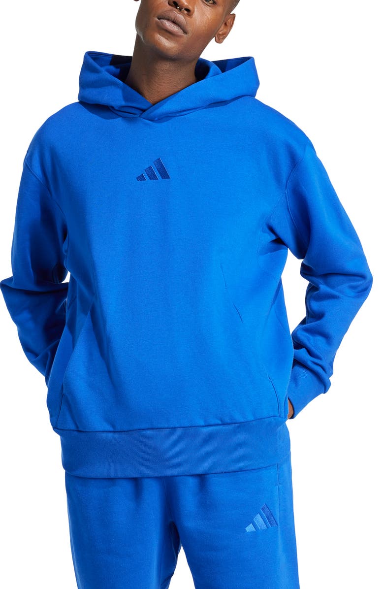 adidas SZN Fleece Hoodie, Main, color, Team Royal Blue