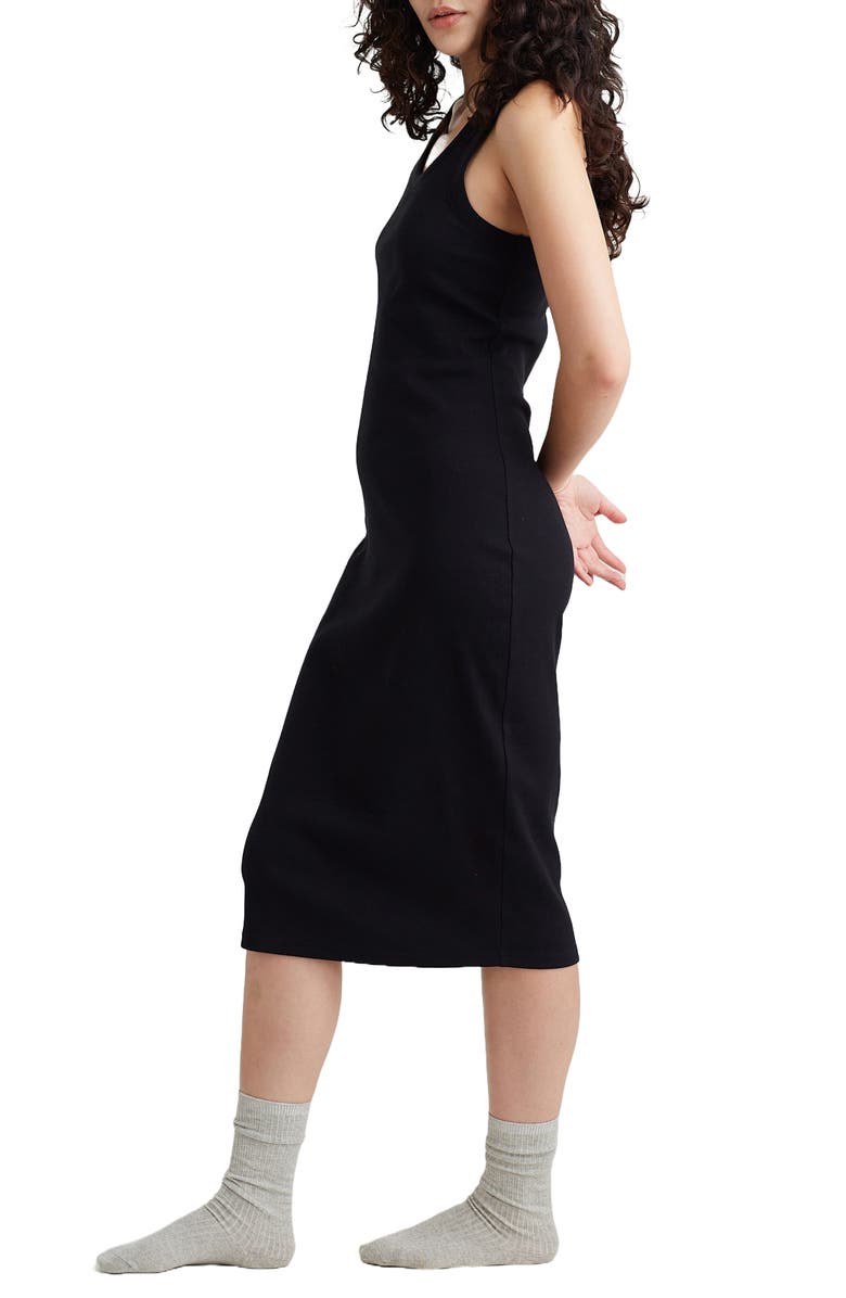 Papinelle Milla Rib Shelf Bra Nightgown, Alternate, color, 