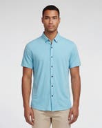 Lords of Harlech Mens Merino Wool Button-up Shirt
