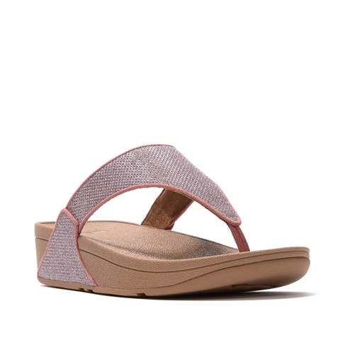 Lulu Shimmerglitz Toe Post Sandals