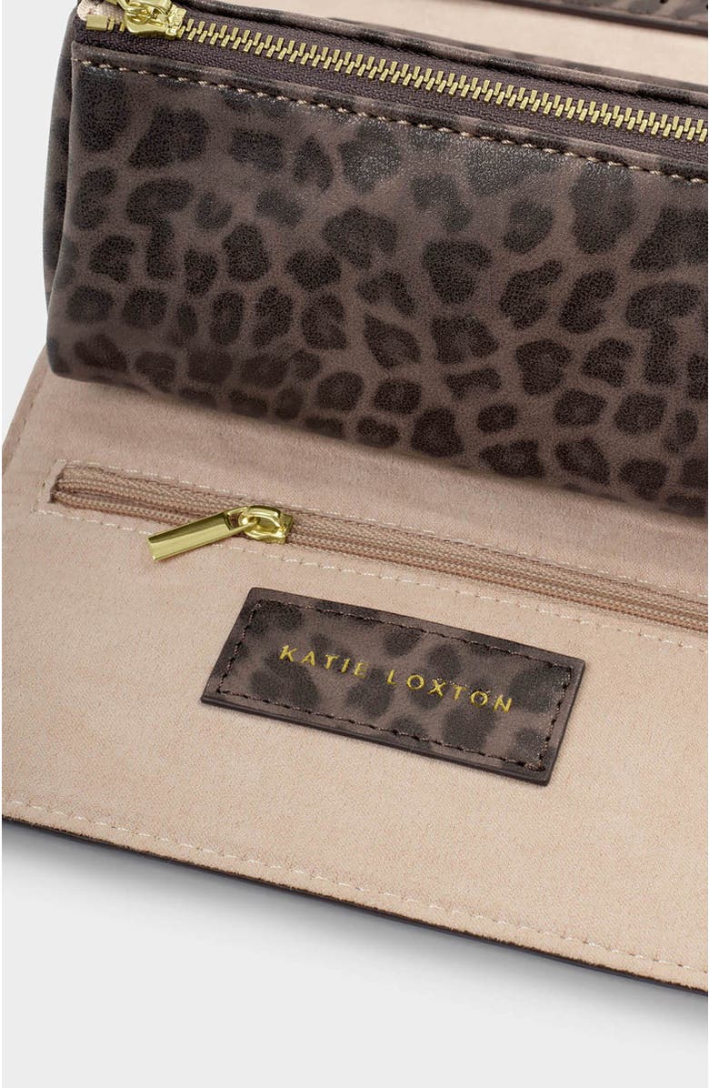 Katie Loxton Jewelery And Accessories Organiser, Alternate, color, Leopard/Taupe