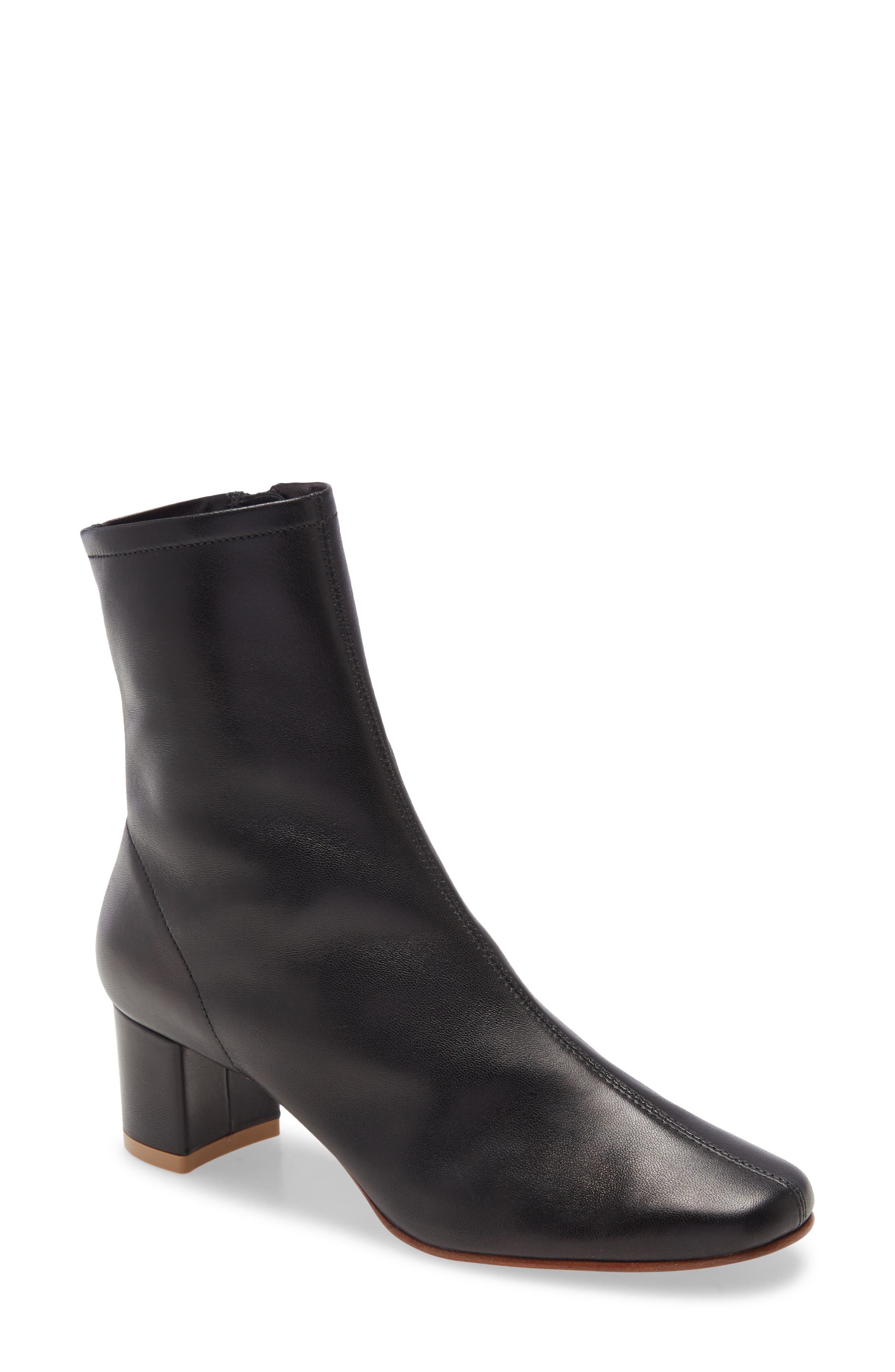 By Far Sofia Block Heel Bootie, Main, color, 