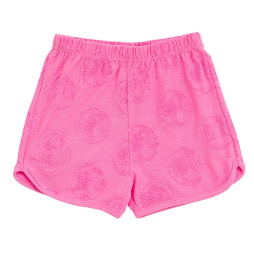 Barbie T-shirt & Loop Terry Shorts Set In Pink