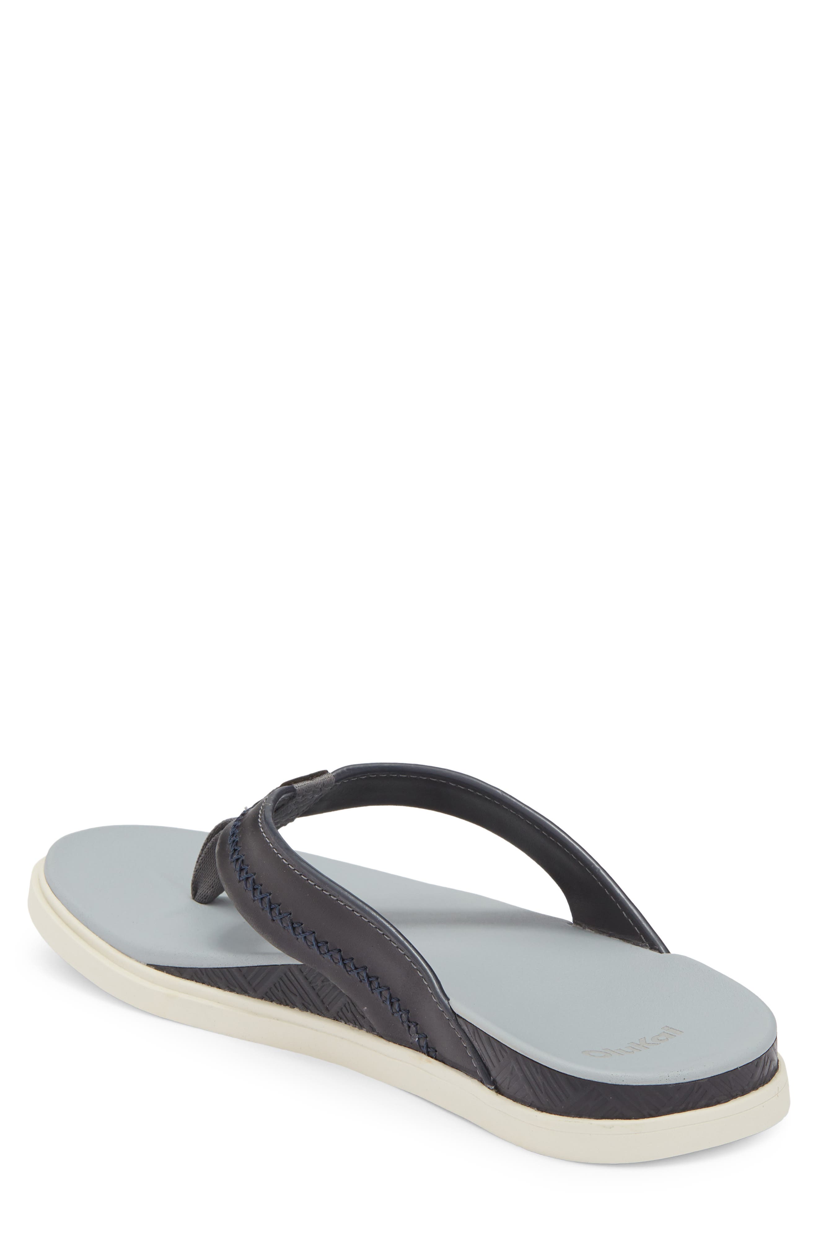 OluKai Shoreline Flip Flop, Alternate, color, Rock / Pale Grey