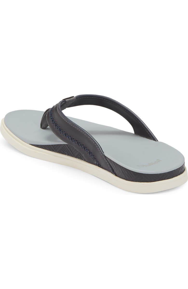 OluKai Shoreline Flip Flop, Alternate, color, Rock / Pale Grey
