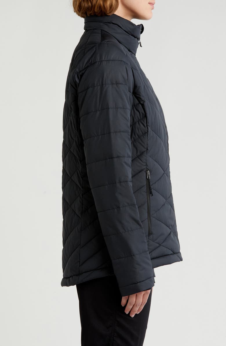 Columbia Heavenly Water Resistant Insulated Coat, Alternate, color, Black