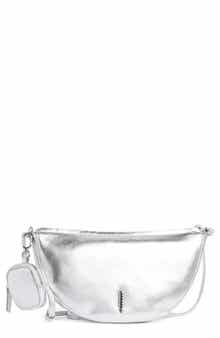 Thacker Liz Crescent Leather Crossbody Bag