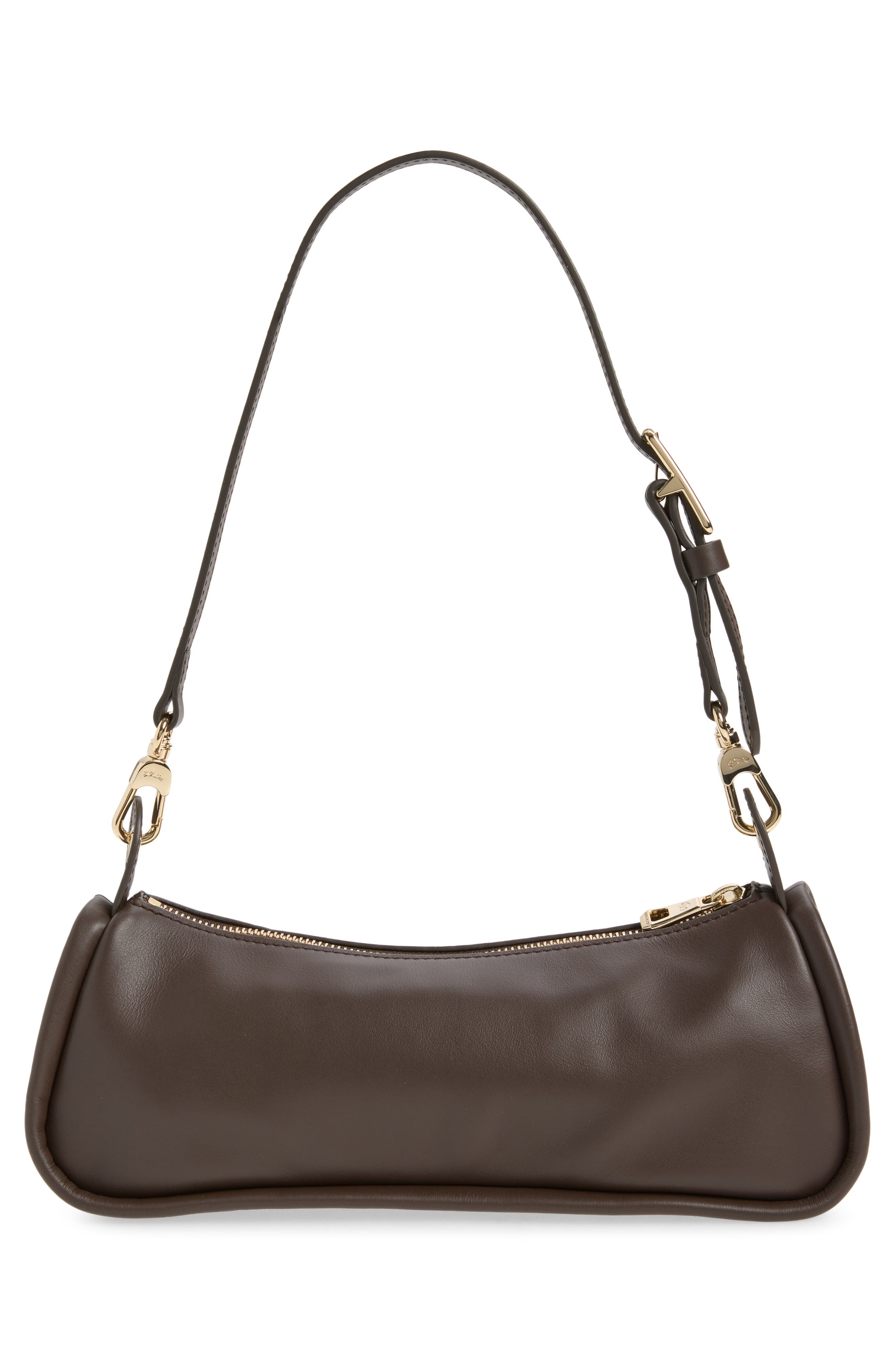 Roseau Leather Shoulder Bag, Alternate, color, MOCHA