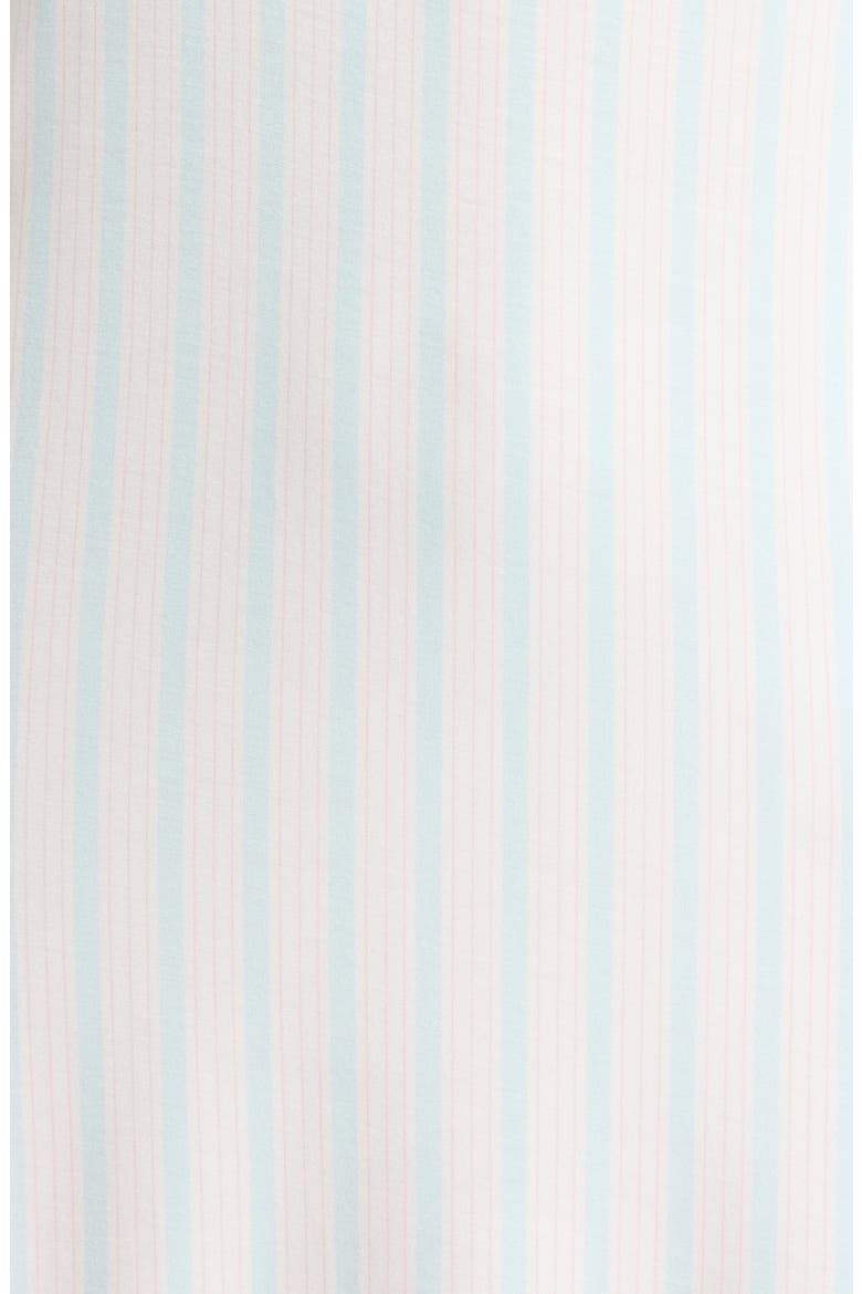Bow Detail Stripe Chemise, Alternate, color, BLUE/ PINK STRIPE