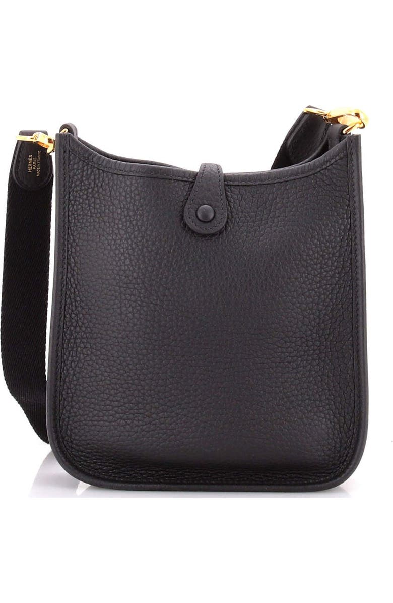 Pre-Owned Hermes Evelyne Bag Gen III Clemence TPM, Alternate, color, Noir