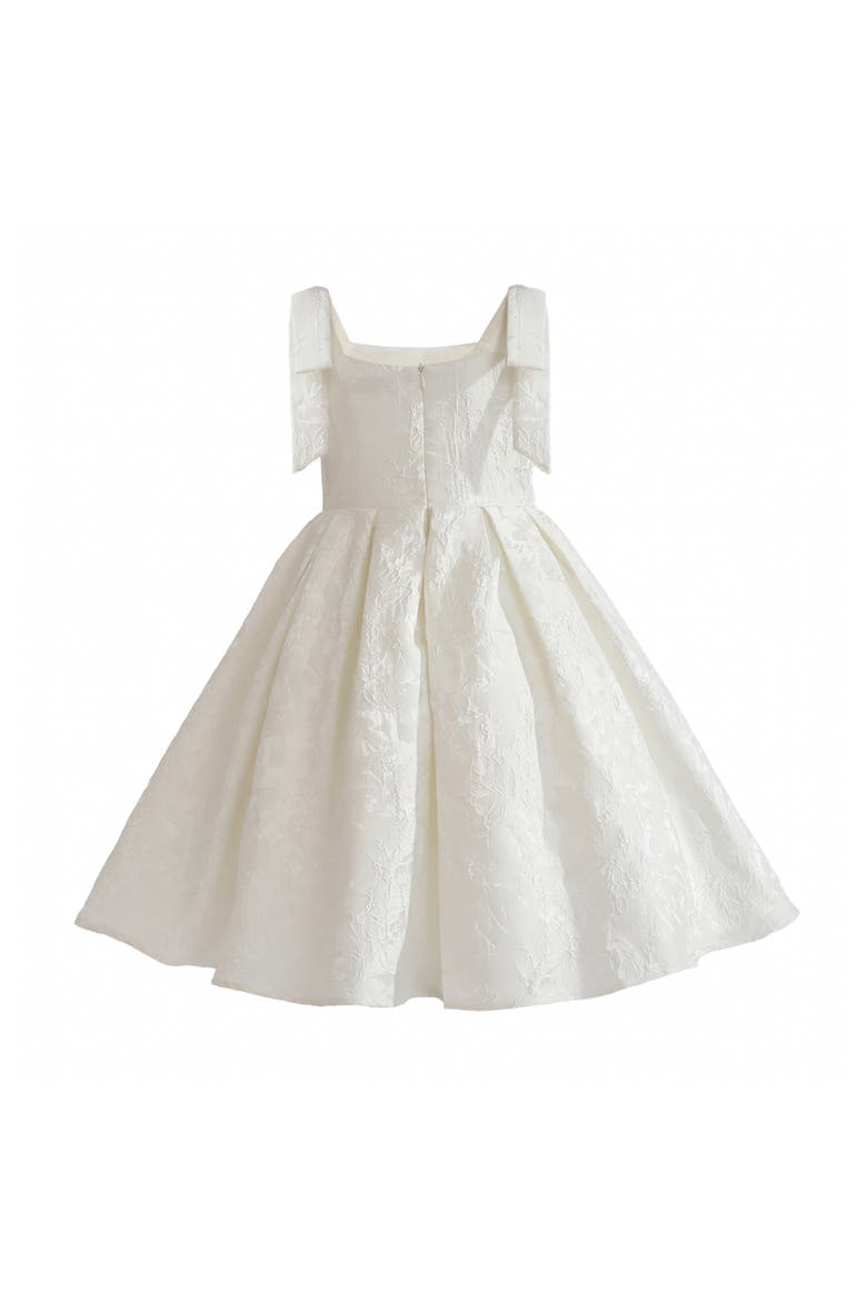 MariBow Pleated Dress, Alternate, color, Ivory