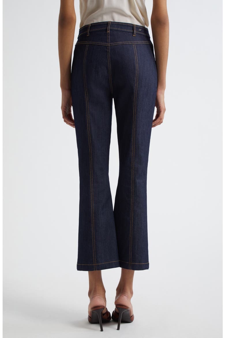 Marsha Patch Pocket Kick Flare Jeans, Alternate, color, INDIGO
