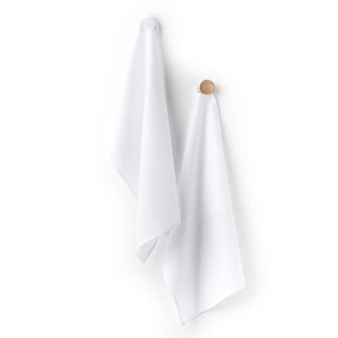 Linen Kitchen Towels Set of 2, 17 x 26" - Kitchen Linen