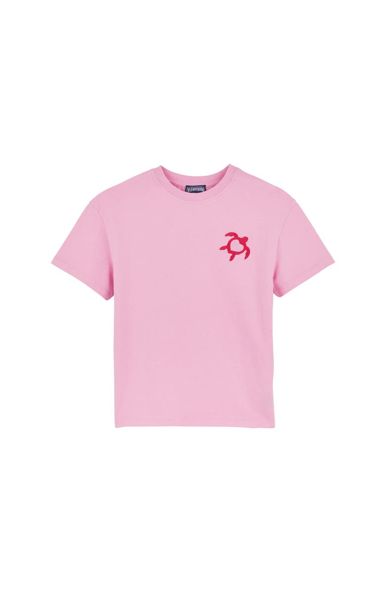 Vilebrequin Kids' Turtle Heart Embroidered T-Shirt, Main, color,
