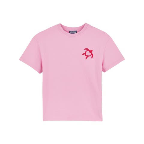 Kids' Turtle Heart Embroidered T-Shirt