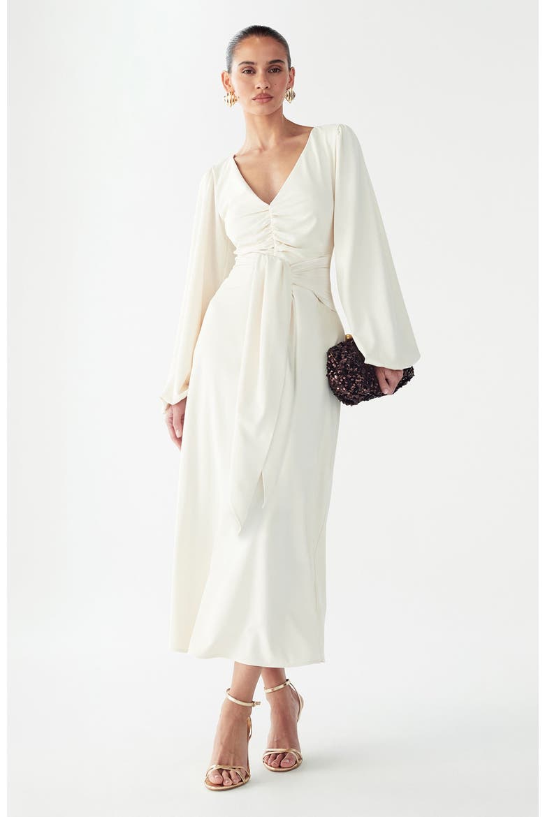 Gwen Midi Dress, Alternate, color, Cream