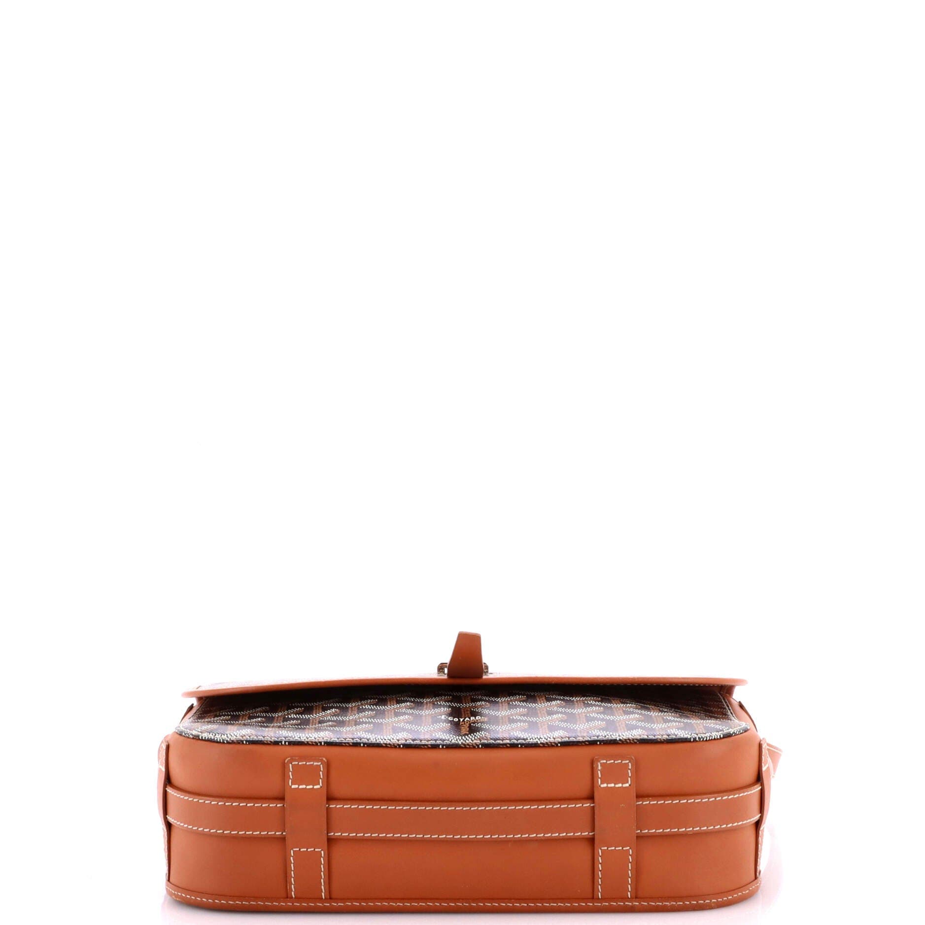 Pre-Owned Goyard Belvedere II Messenger Bag Coated Canvas MM, Alternate, color, Brown