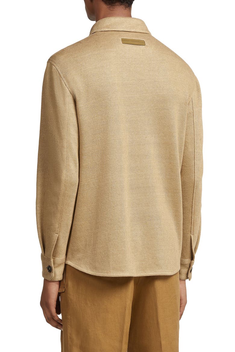 Luxury Linen Overshirt, Alternate, color, NATURAL