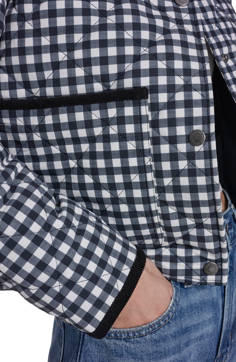 Levi's Quilted Barn Jacket, Alternate, color, Black/ White Gingham