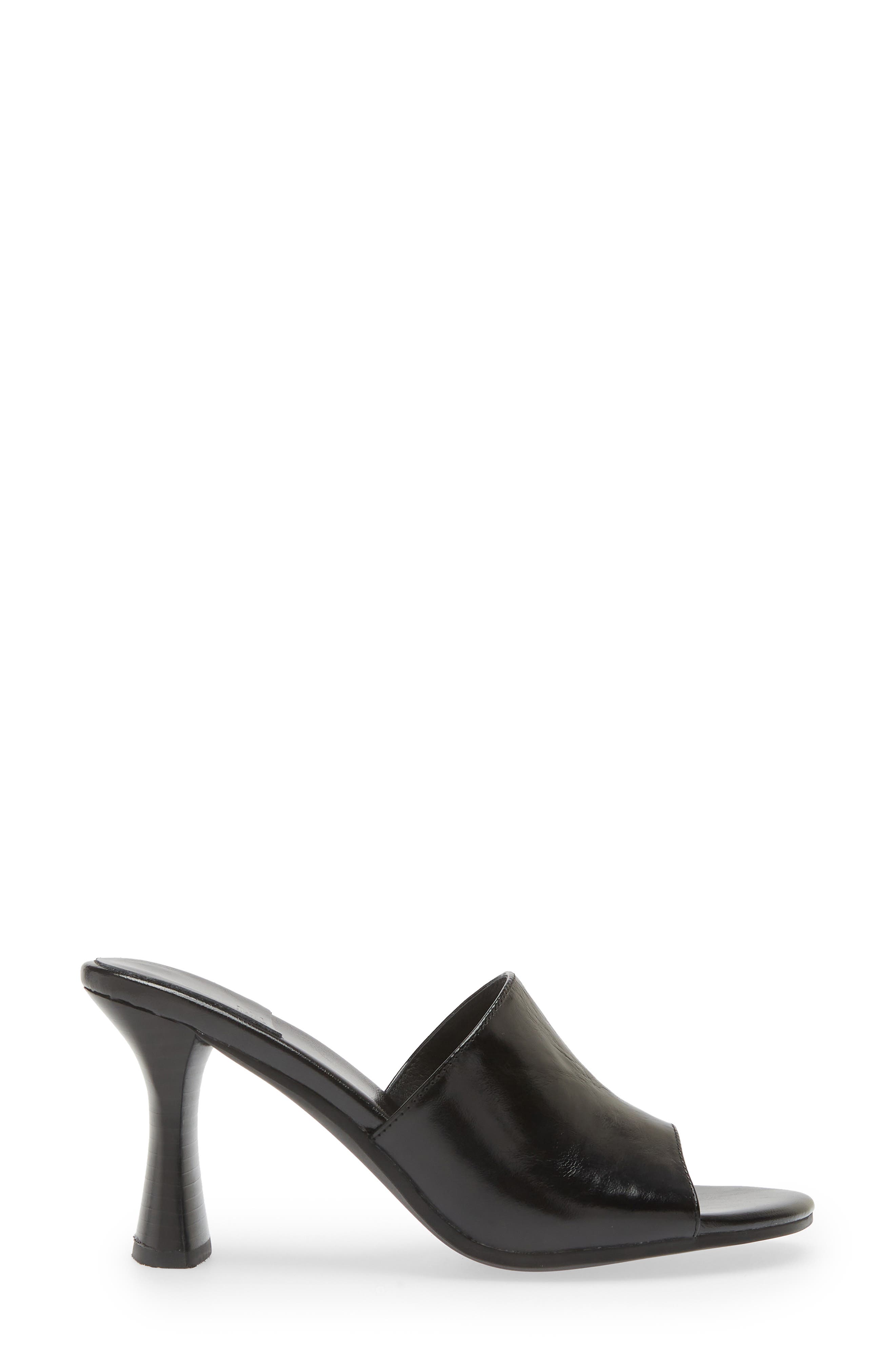 Gossiping Slide Sandal, Alternate, color, BLACK