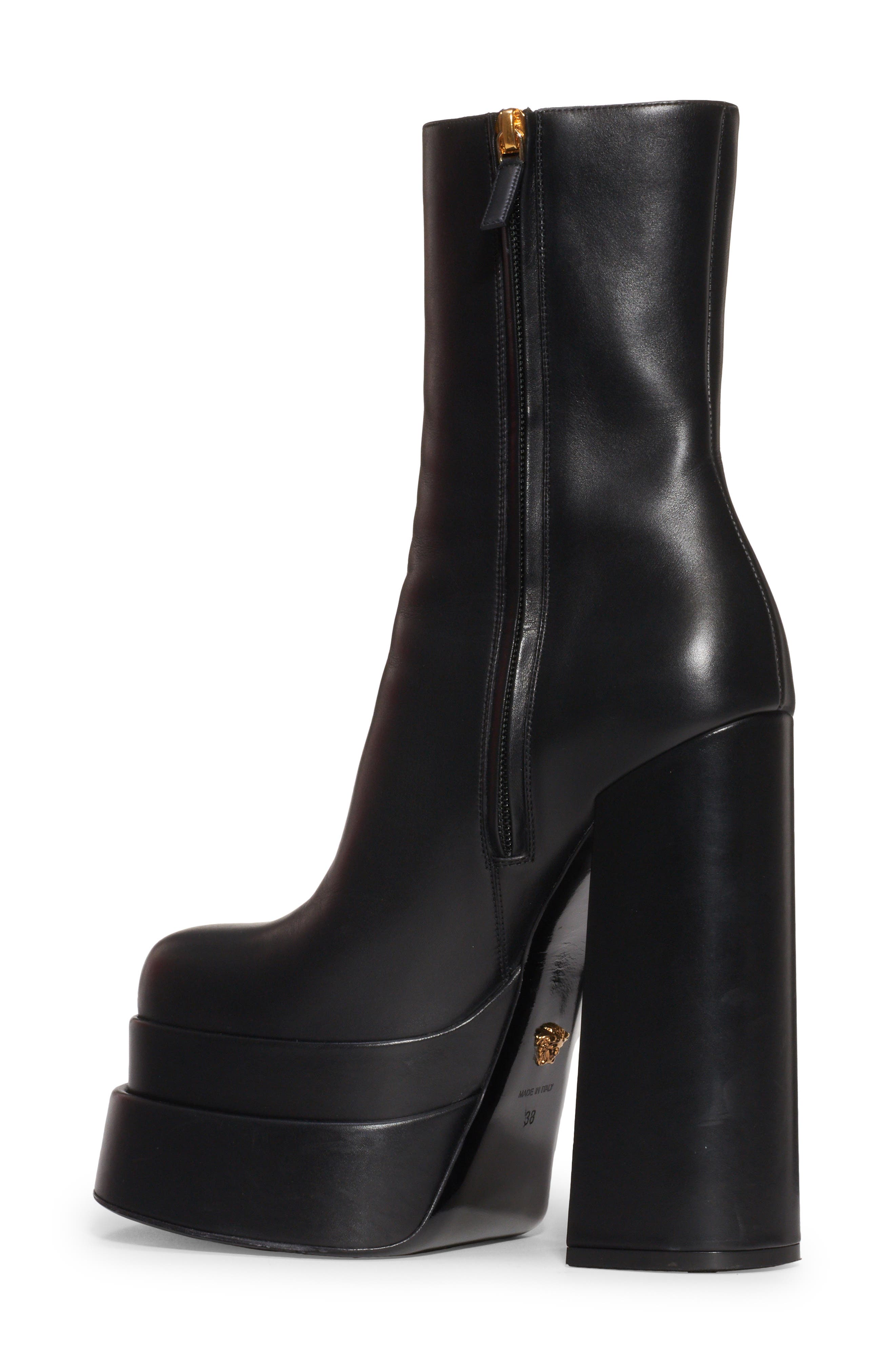 Versace Platform Bootie, Alternate, color, 