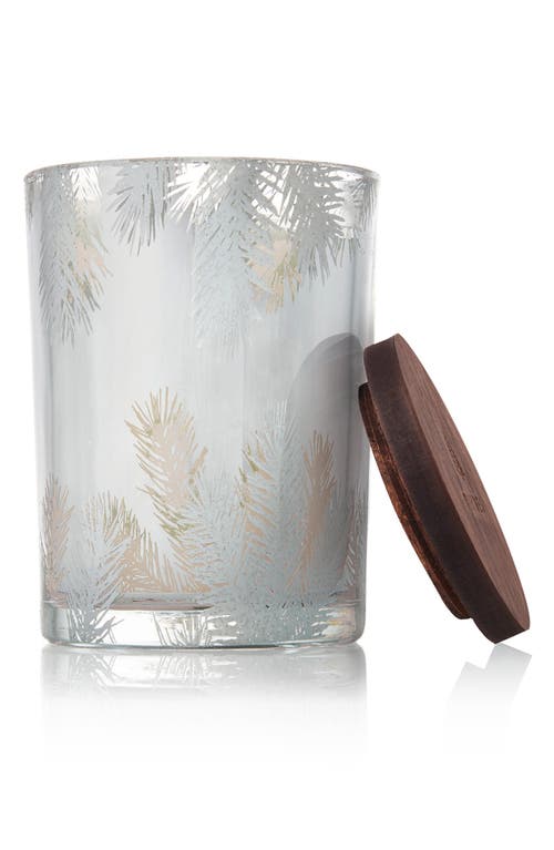 Thymes Frasier Fir Statement Small Luminary Candle In Silver