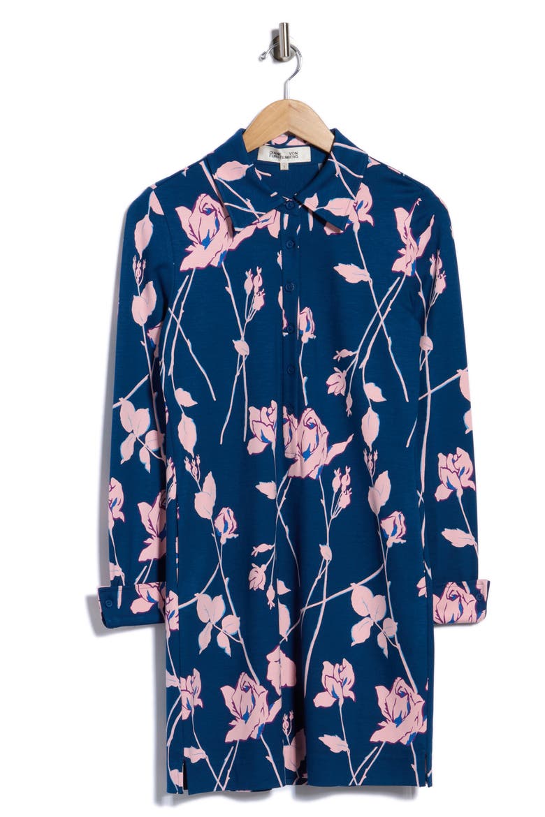 Alarica Long Sleeve Minidress, Alternate, color, FINAL ACT FLORAL BLUSH PINK