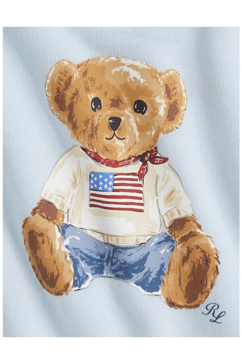 Kids' Polo Bear 2-Piece Fleece Sweatshirt & Pants Set, Alternate, color, BERYL BLUE