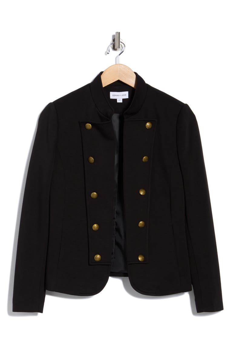 Military Band Jacket, Alternate, color, BLACK