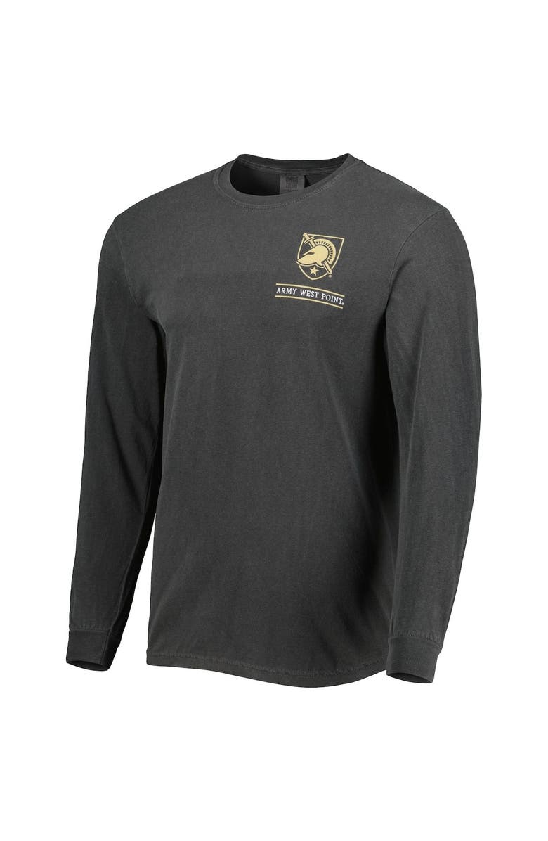 IMAGE ONE Men's Black Army Black Knights Circle Campus Scene Long Sleeve T-Shirt, Alternate, color, Black