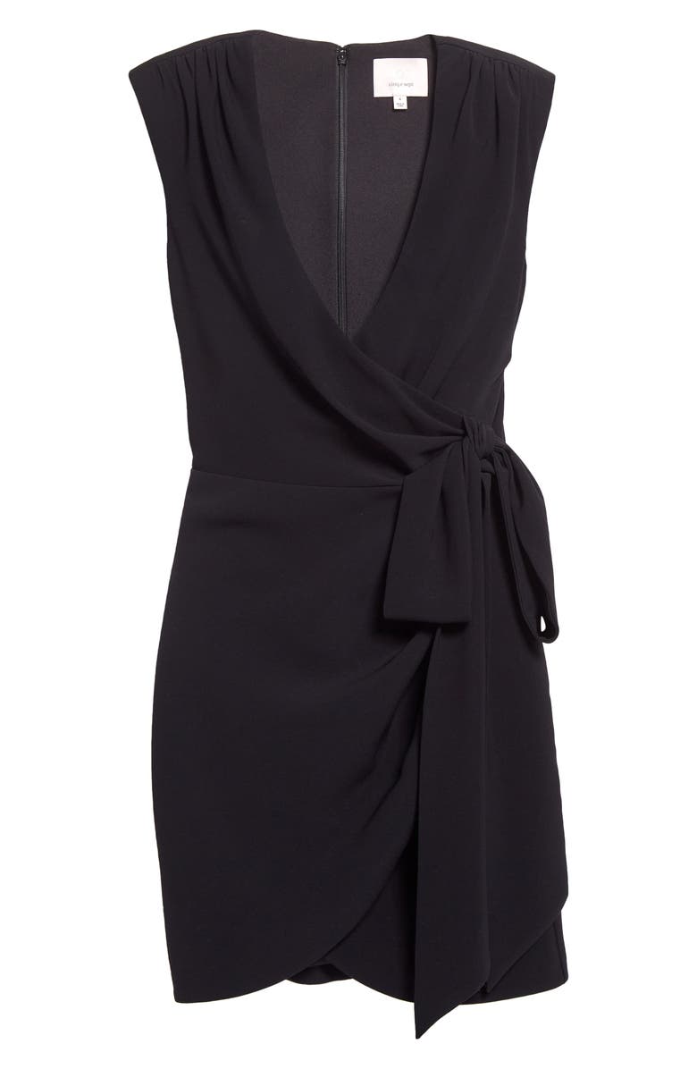 Cinq à Sept Sierra Sleeveless Faux Wrap Minidress, Alternate, color,