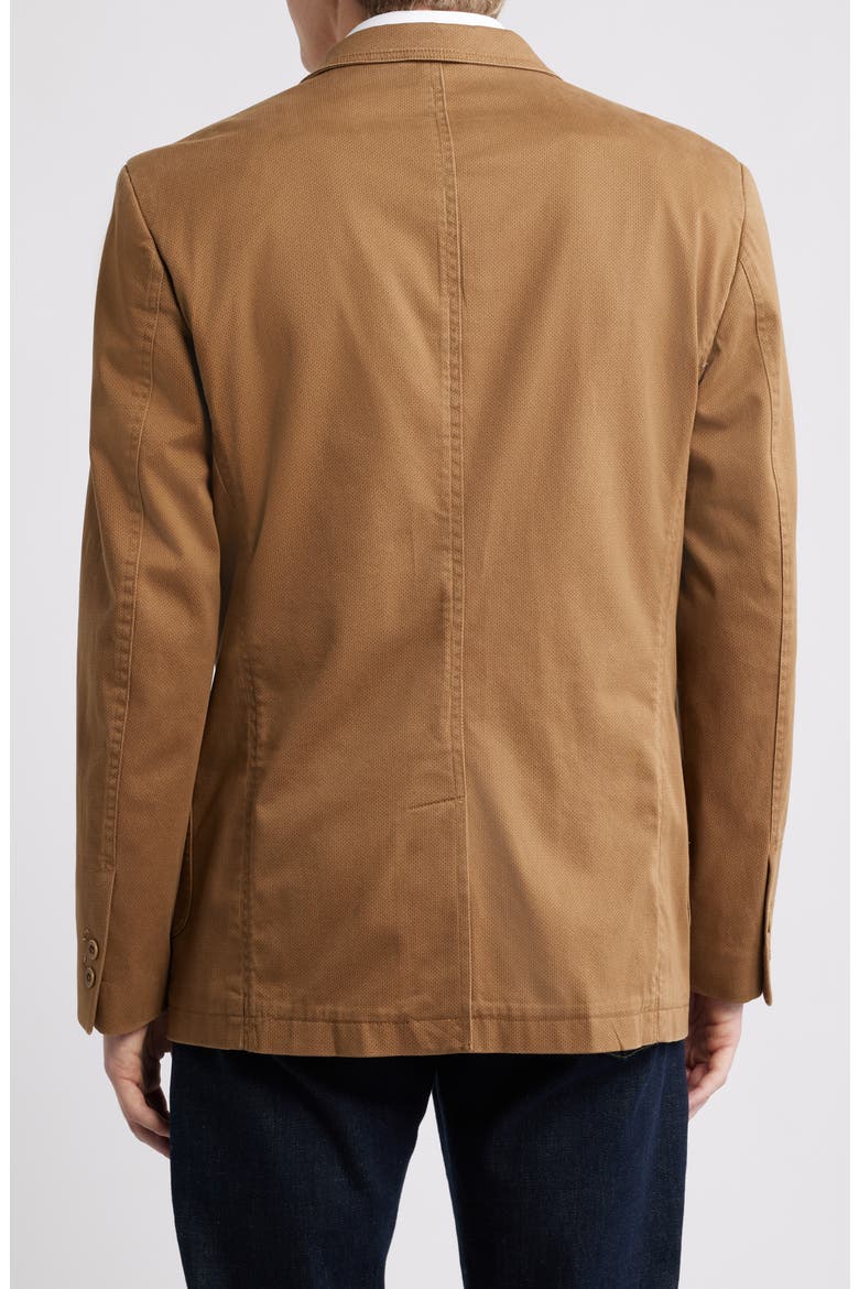 Brown Microprint Stretch Cotton Sport Coat, Alternate, color, BROWN