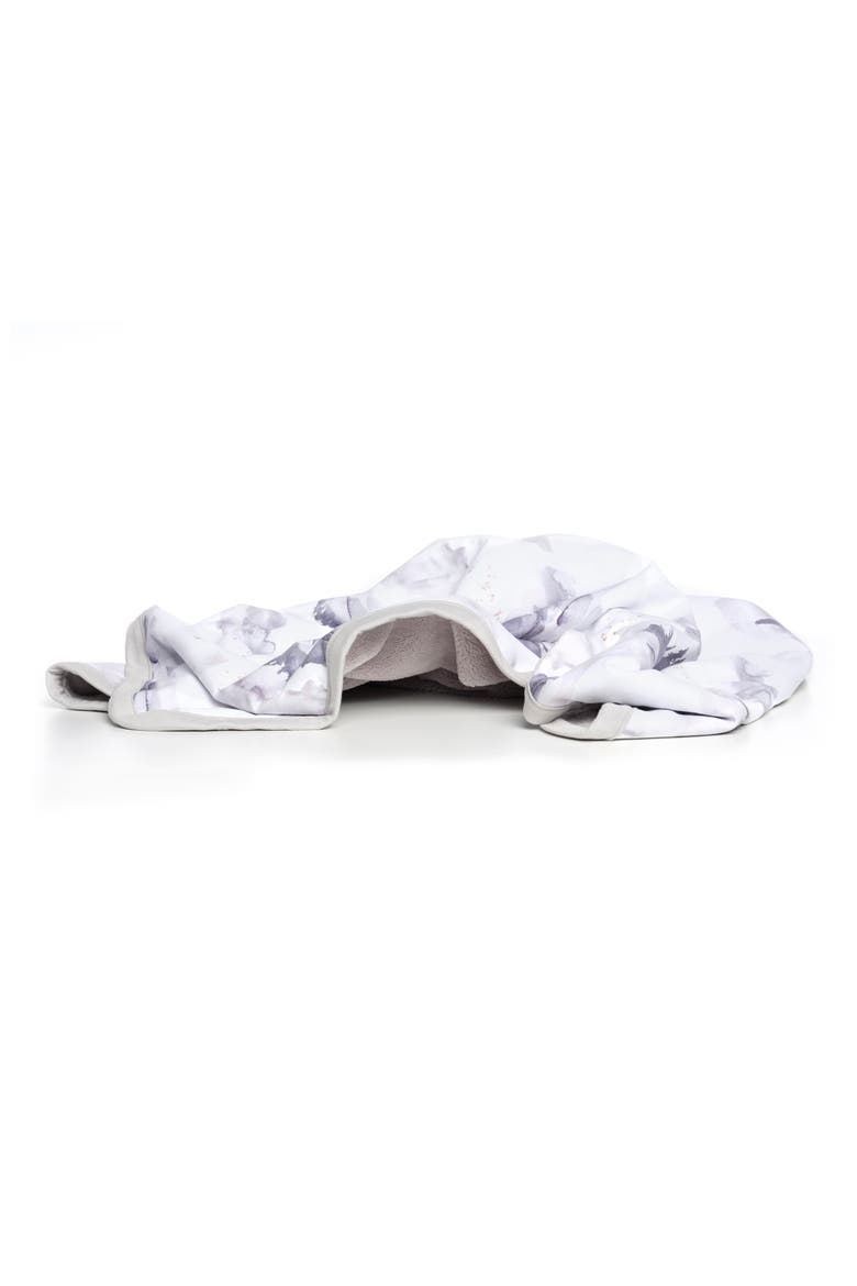 Misty Mountain Jersey Cuddle Blanket, Alternate, color, STONE