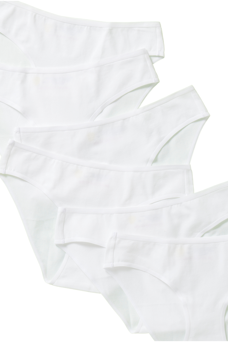 Daisy Cotton Undie 6PK, Alternate, color, White