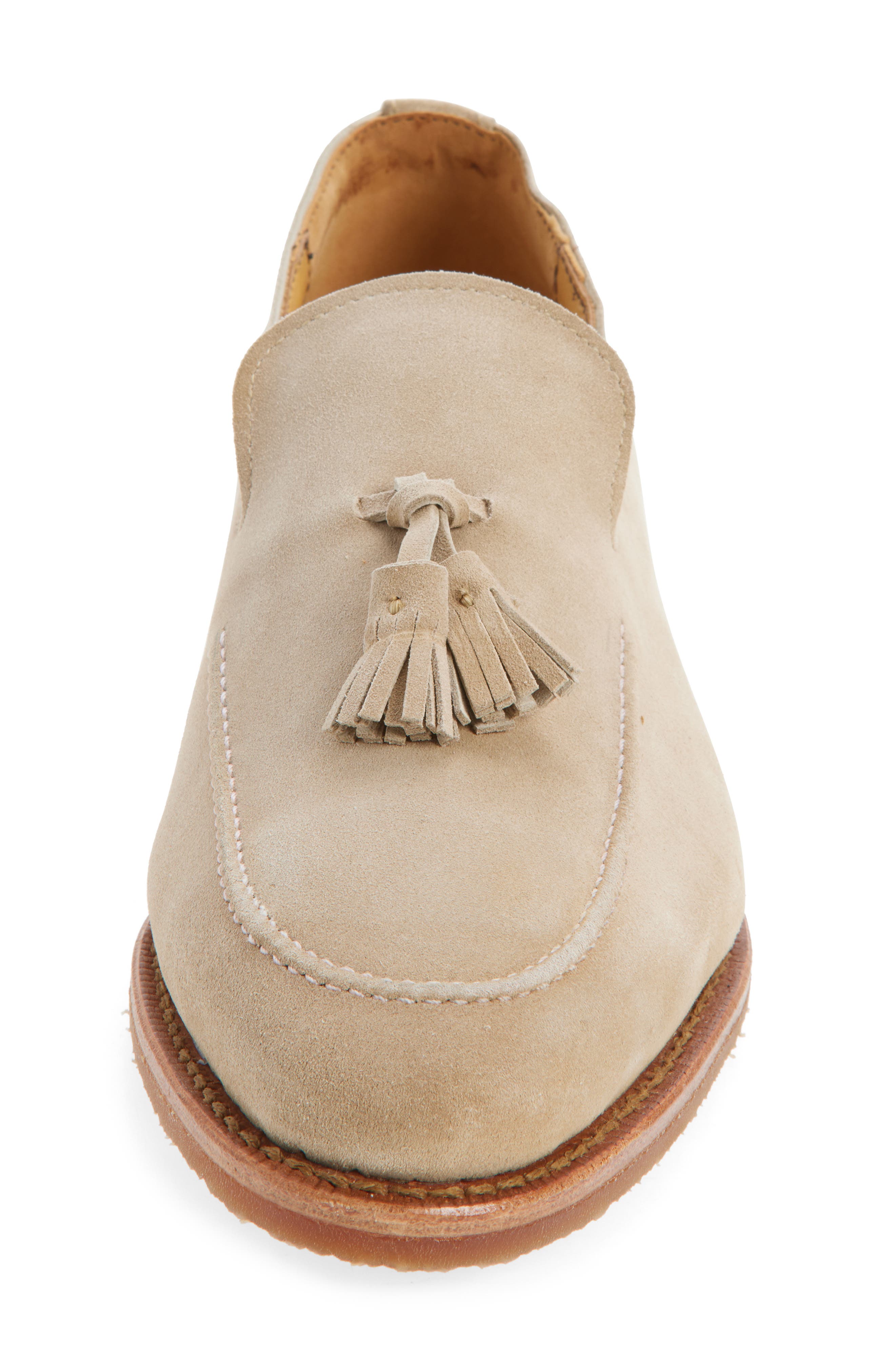 Allen Edmonds Roman Suede Tassel Loafer, Alternate, color, Gaucho Suede