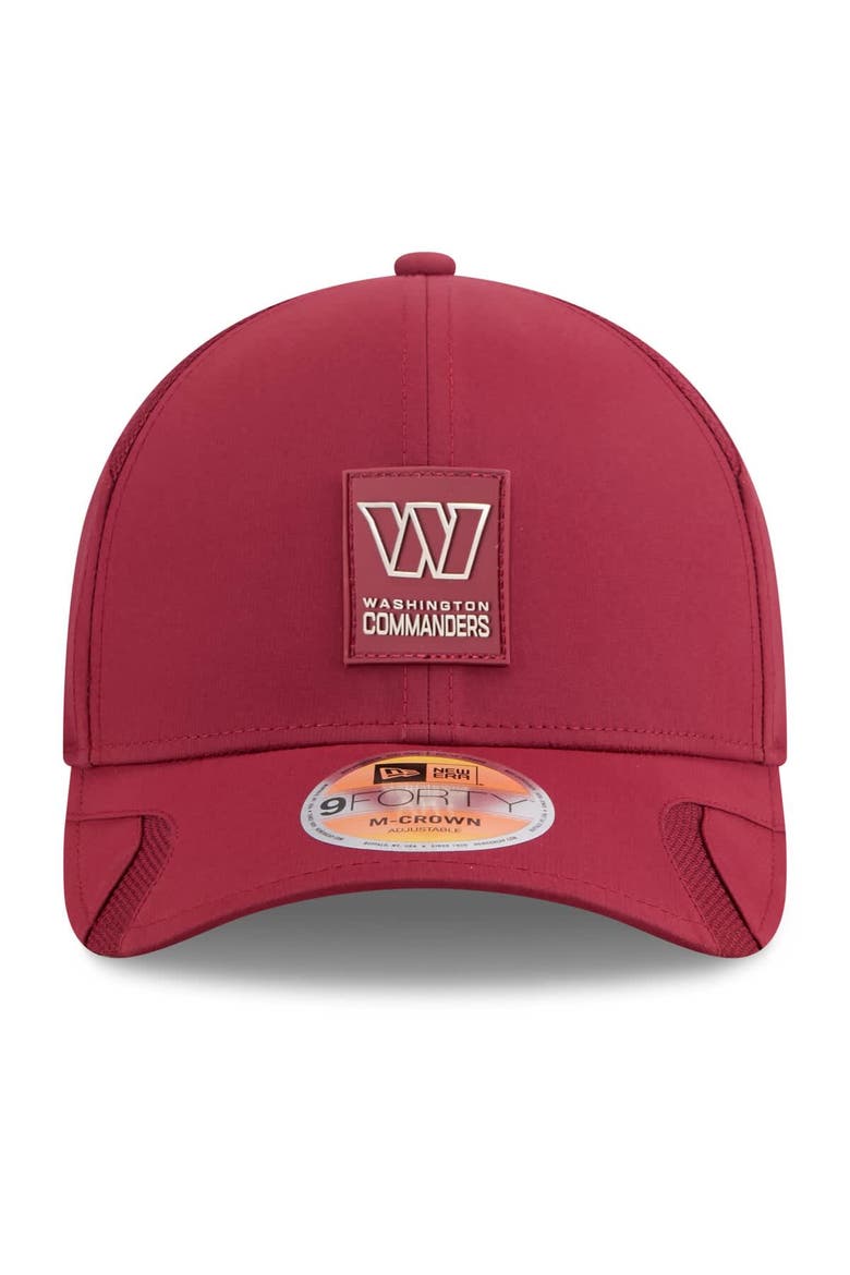 Men's New Era Burgundy Washington Commanders 2025 Sideline  M-Crown 9FORTY Adjustable Hat, Alternate, color, Burgundy