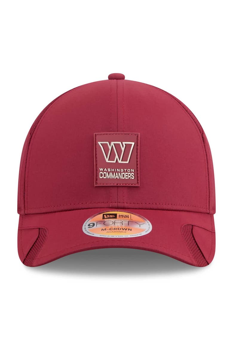 New Era Men's New Era Burgundy Washington Commanders 2025 Sideline  M-Crown 9FORTY Adjustable Hat, Alternate, color, Burgundy
