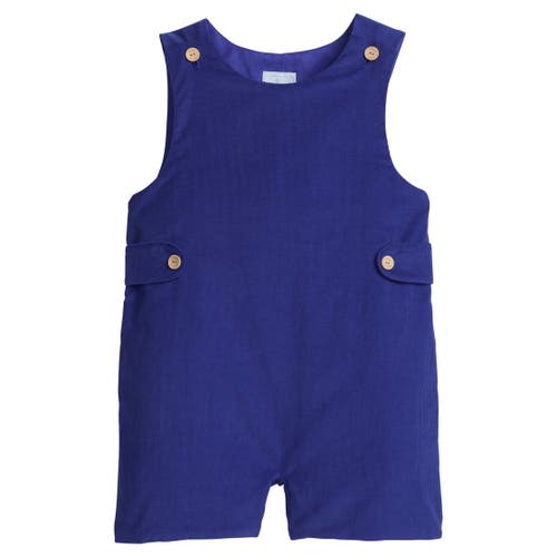 Little English Kids' Corduroy Button Tab John John In Blue