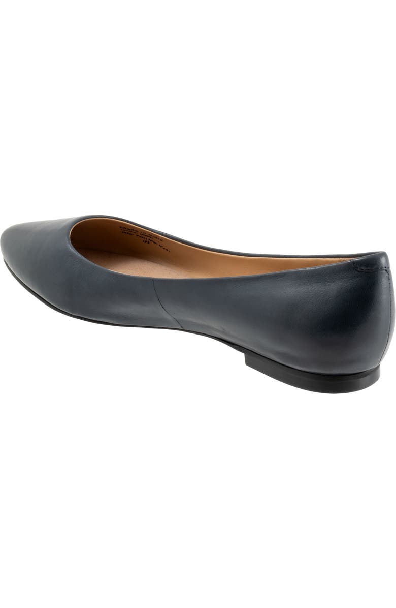 Trotters Estee Ballet Flat, Alternate, color, Navy