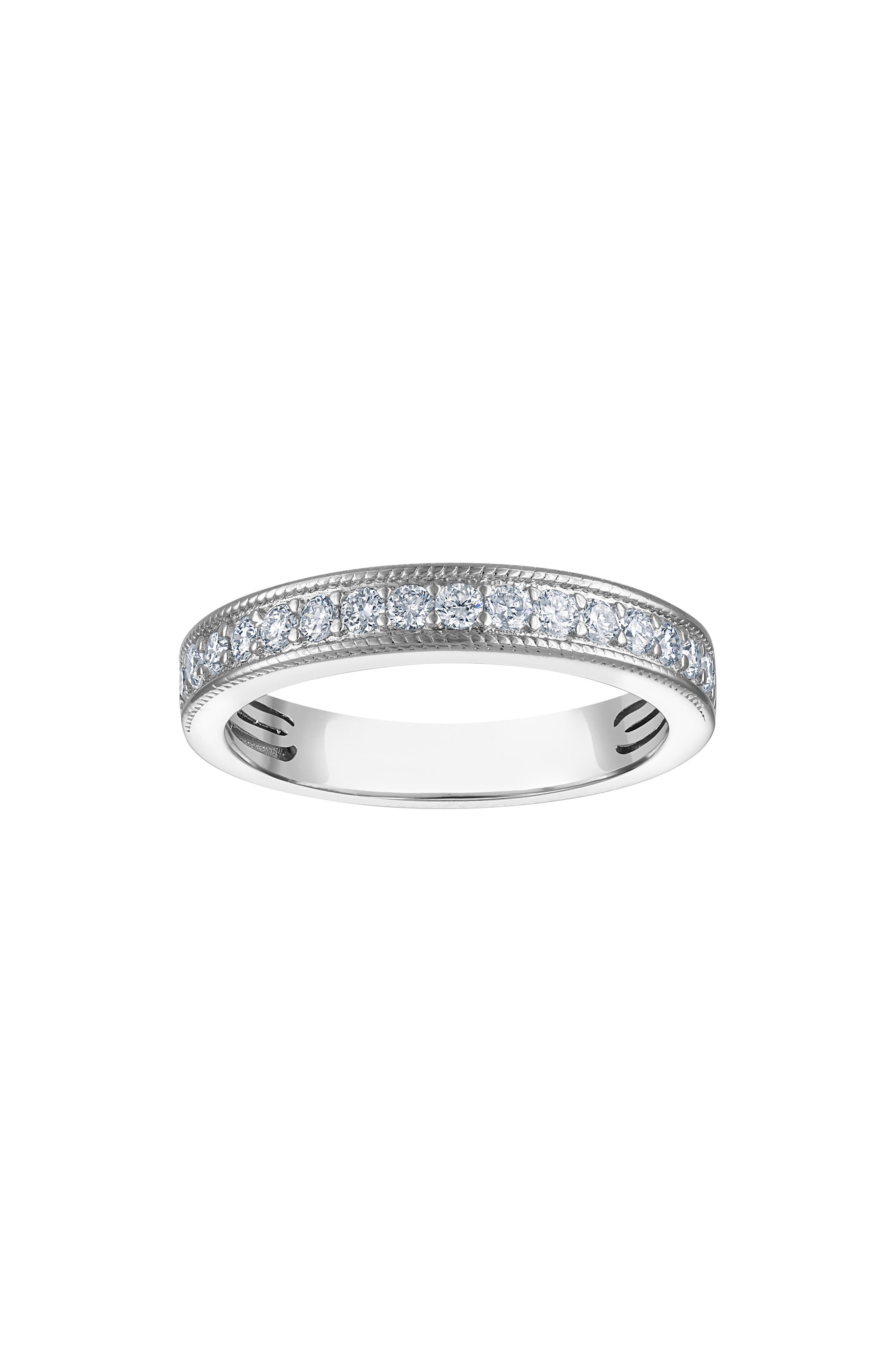 FZN Sterling Silver Lab Grown Diamond Ring