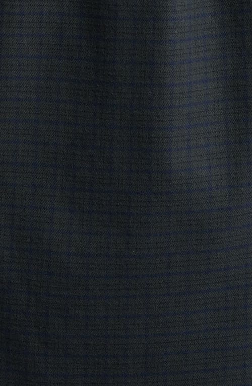 Les Deux Kent Check Flannel Button-down Shirt In Black